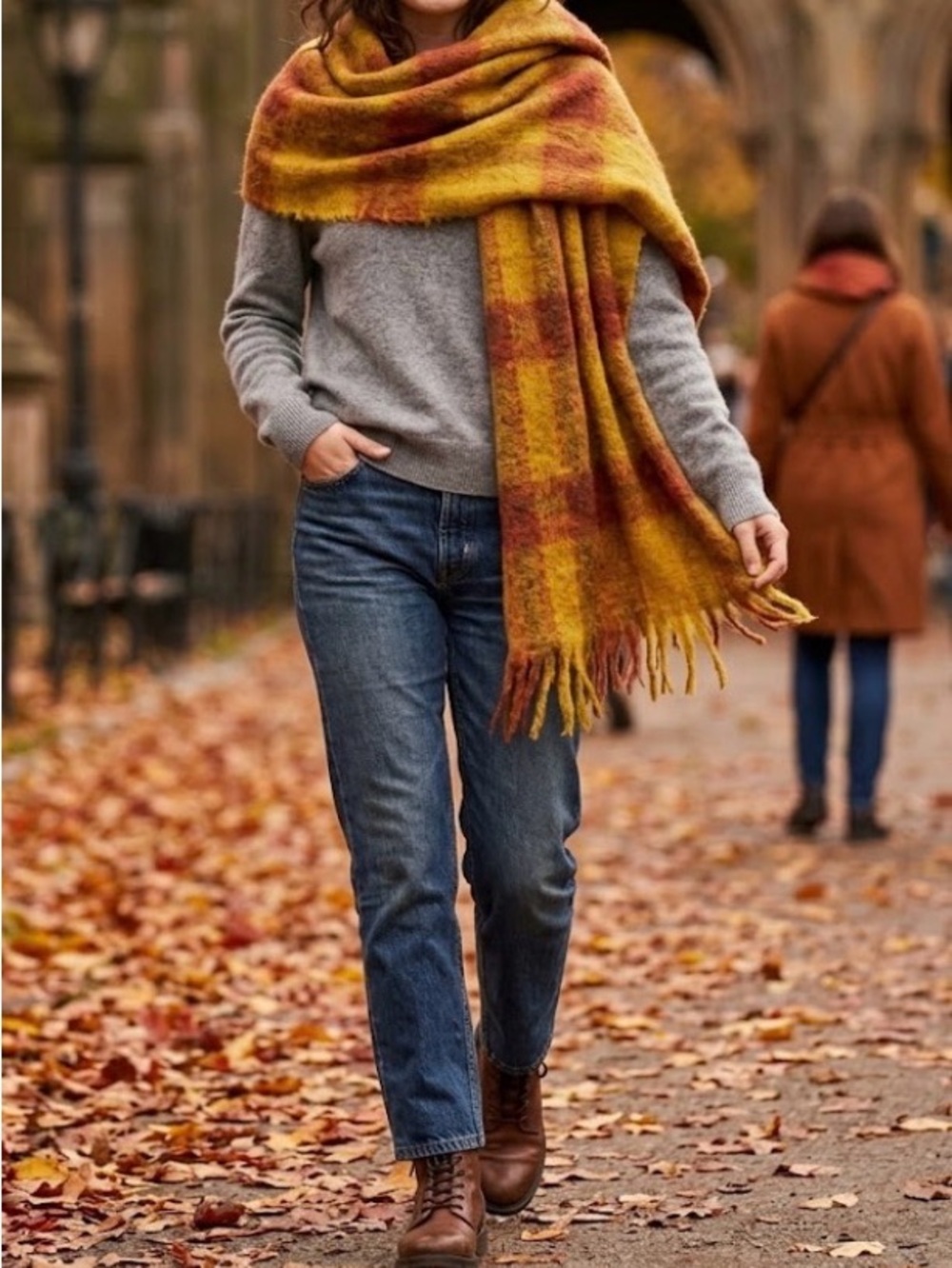 Blanket Scarf Scottish Mohair Wool